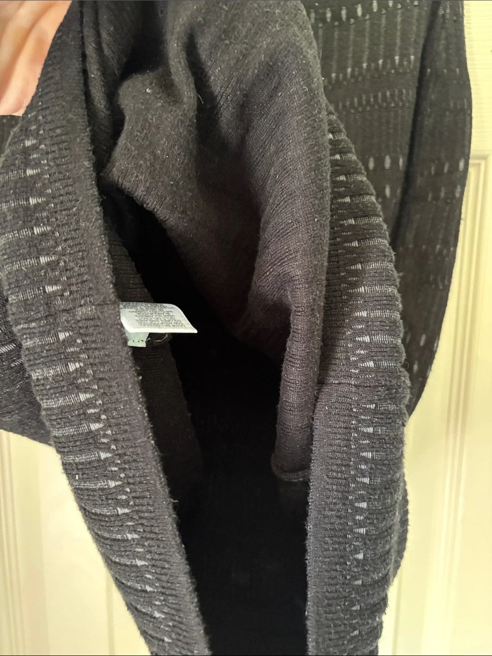 Elie Tahari Black Open-Knit Pencil Skirt